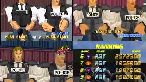 Virtua Cop opening demo comparison