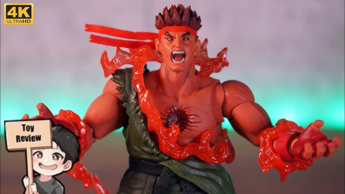 Storm Collectibles Ultimate Street Fighter IV Evil Ryu Action Figure red