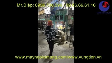 Sản xuất ngói úp nóc âm trên máy ép tự động