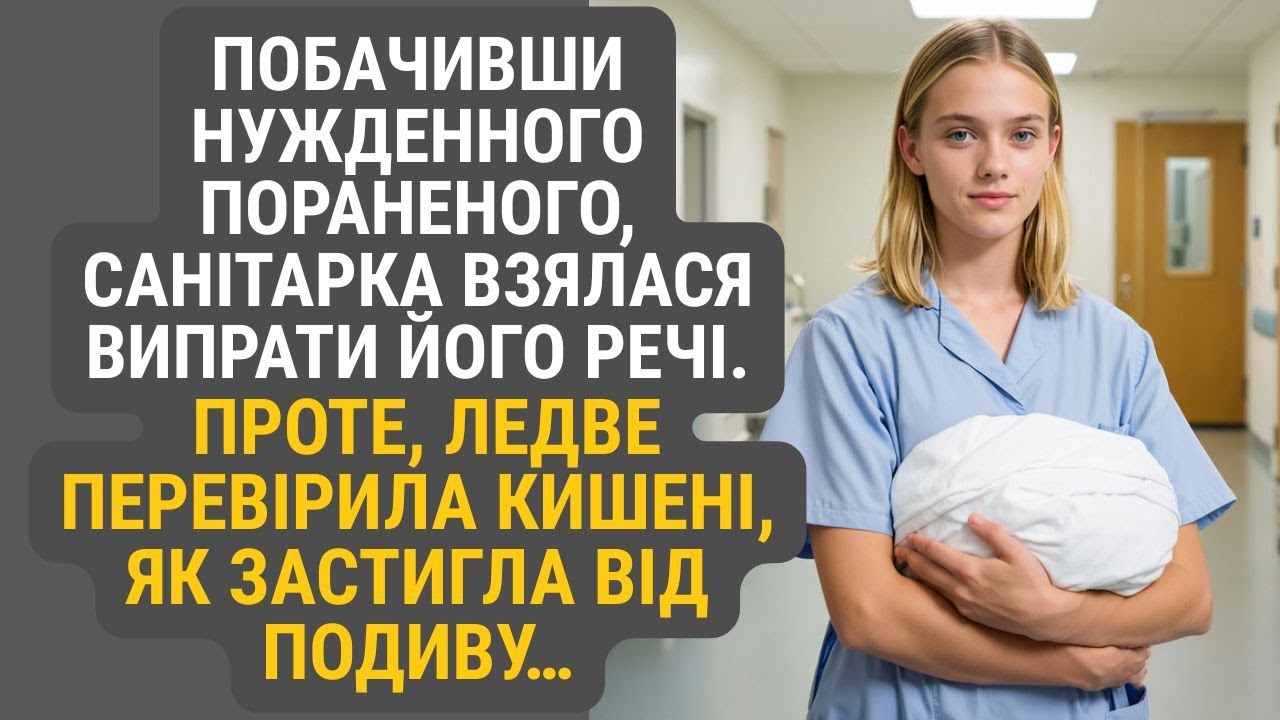 Із жалю до пораненого безпритульного Марина вирішила випрати його одежу. А коли зазирнула в кишені
