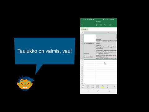 Video: Taulukon Kiertäminen Excelissä