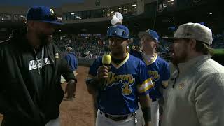 Jorge Burgos - Player of the Game, May 25, 2025, Game 2 (Akron 5, Altoona 4)