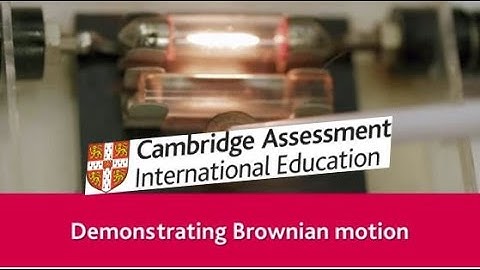 Demonstrating Brownian Motion - A Level Physics