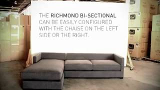 Gus Modern   Richmond Bi Sectional Demo
