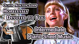 Hopelessly Devoted To You (Olivia Newton-John) Intermediate Piano Sheet Music (Arr. Jennifer Eklund)
