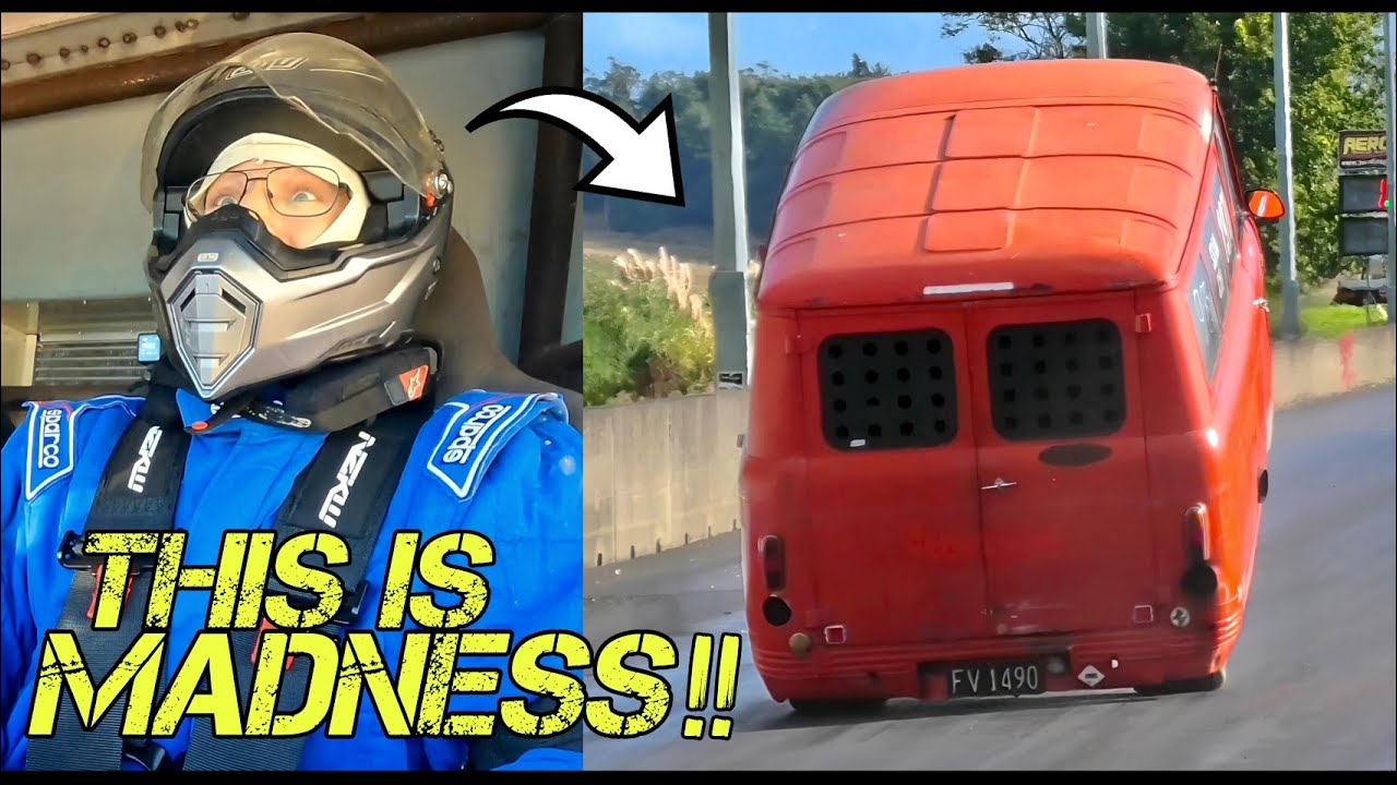 The REAL Flying Brick!! INSANE 9sec Ride in FrankenVan! New Zealand ...