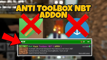 Anti Toolbox NBT Editor Addon V2! (Fixed) Detects MovingBlock!! | Minecraft PE