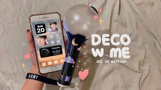 Ios 14 Aesthetic Iphone Home Screen Tutorial Bts Edition