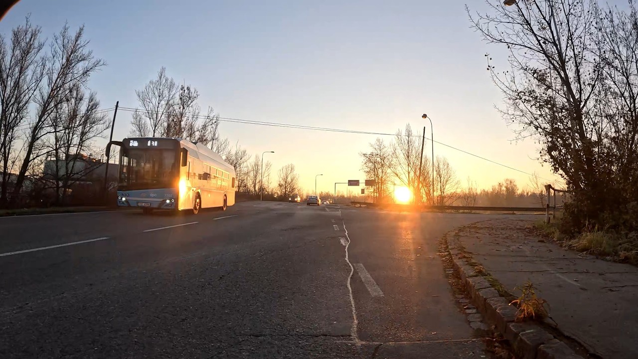 Ranní jízda do práce na gravelu - celé video - zajímavé momenty v popisku pod videem