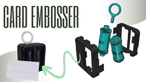 Custom Card Embosser REV2 – No Screws!