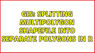 GIS: Splitting MultiPolygon shapefile into separate Polygons in R