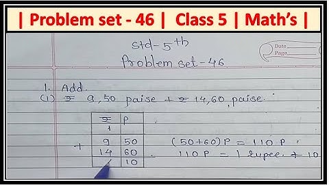 Problem set 46 class 5 maths
