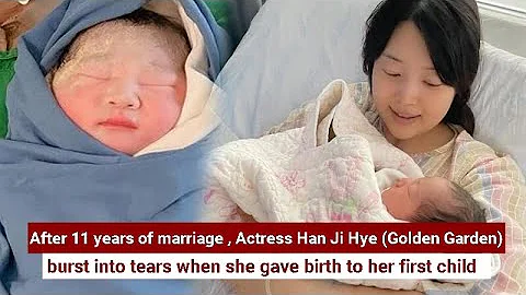 After 11 years of marriage, Han Ji Hye burst into ...