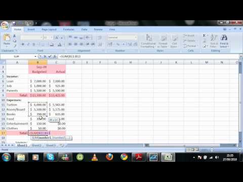 college student budget