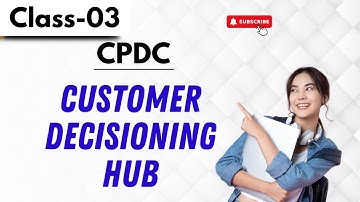 Pega CPDC Klas 03 | Customer Decisioning Hub | CPDC-zelfstudie voor beginners | CPDC-zelfstudie #...