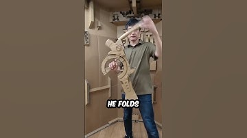 This man creates weapons out of cardboard 😲