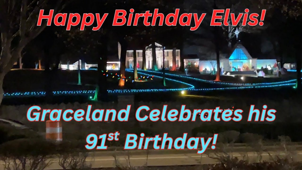 С днем ​​рождения, Элвис Пресли! Грейсленд отмечает 91-летие со дня рождения Элвиса Пресли.