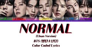BTS (방탄소년단) ‘NORMAL’ (Clean version) (Color Coded Lyrics)