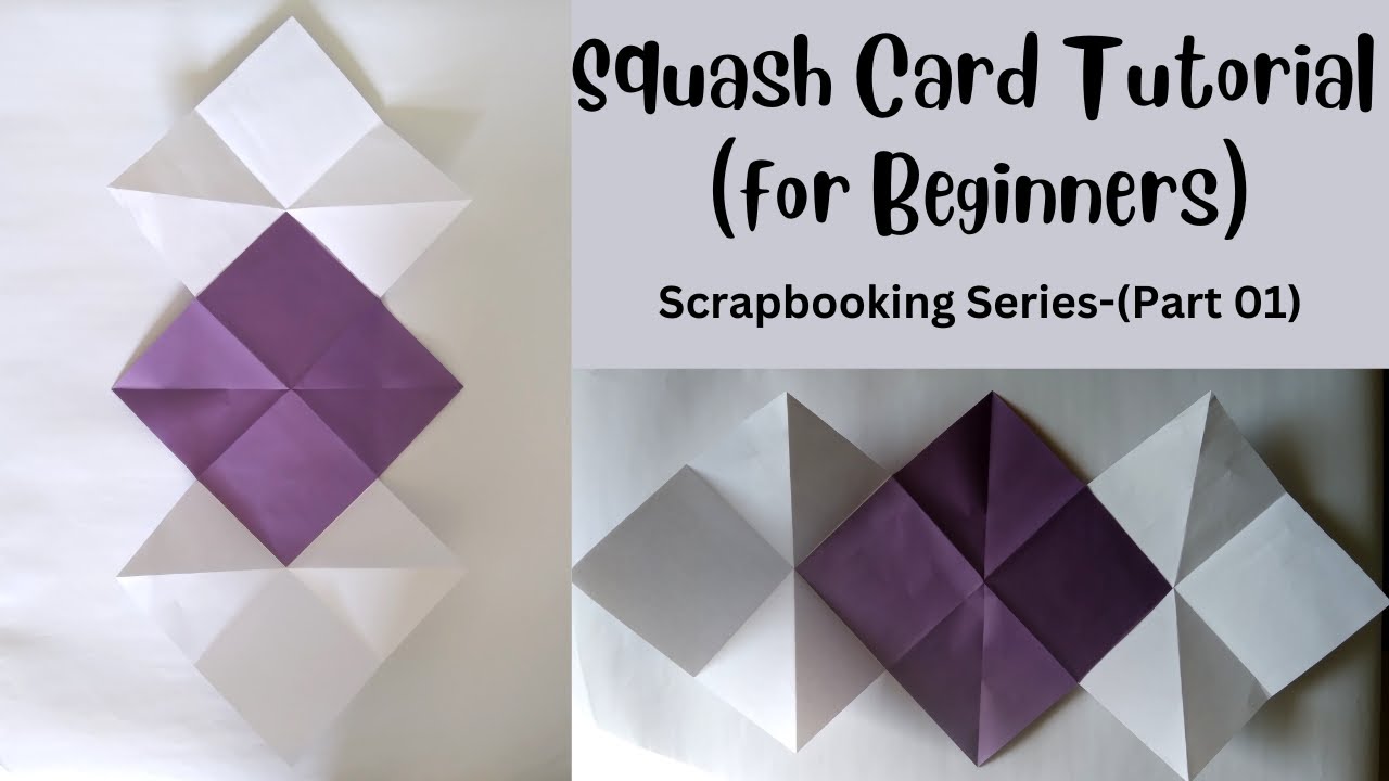 Squash Card Tutorial | Scrapbook Ideas | Photo Card | Small Craft Ideas