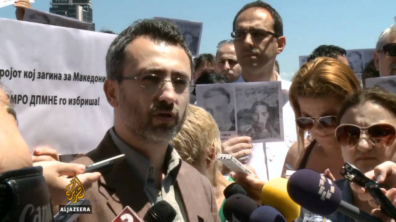 احتجاجات على تغيير أسماء الشوارع في سكوبيه - الجزيرة البلقان