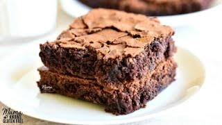 Easy gluten-free brownies {dairy-free option}