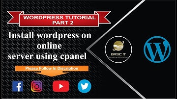 Install wordpress on online server using cpanel 2020