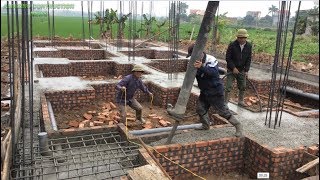 How To Accurately Pour Foundation Using Ready Mixed Concrete - Construction Of Foundation Beams