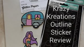 Krazy Kreation Outline Sticker Review