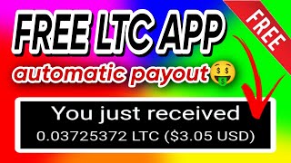 FREE | 0.037 LTC RECEIVED IN MY WALLET | FREE EARNING APP 2023 screenshot 1