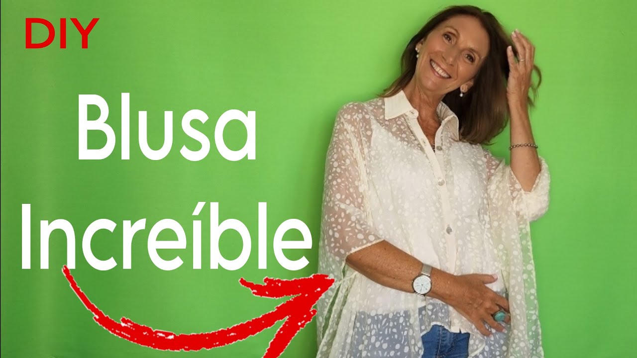 Blusa con Cuello-Camisa Fácil- Camisola Elegante- Fabiana Marquesini - 550