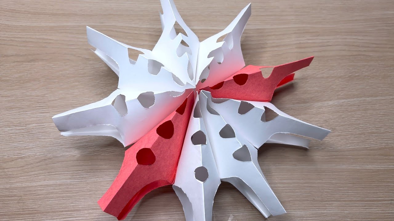 Star-Shaped Paper Snowflake | Fun Winter Decoration