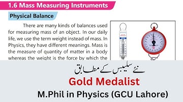 Chapter 1 Class 9th Physics New Book PTB 2025 | Unit 1 Mass Measuring And Time Measuring Instruments
