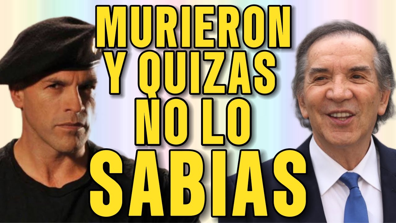 FAMOSOS PERSONAJES DE LA TELEVISIÓN CHILENA QUE YA MURIERON Y QUIZÁS NO LO SABÍAS