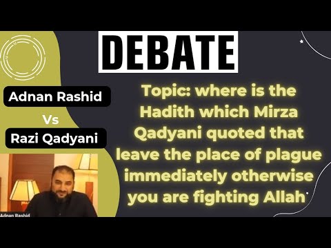 Debate | Where is Hadith to leave plague place immediately | Adnan Vs ...
