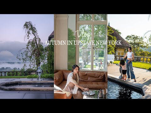Vlog. Autumn in Upstate New York 뉴욕 업스테이트 그림같은 별장에서의 휴일. 차 한잔 마시며 잠시 쉬어가요.
