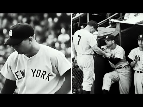 Mickey Mantle at bats in World Series 1956 1957 1961 New York Yankees Dodgers Braves Reds