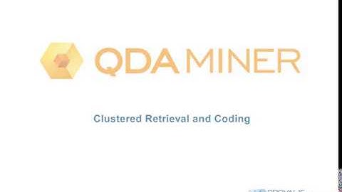QDA MINER CLUSTER EXTRACTION AND CODING: AUTOMATIC GROUPING OF SIMILAR SENTENCES