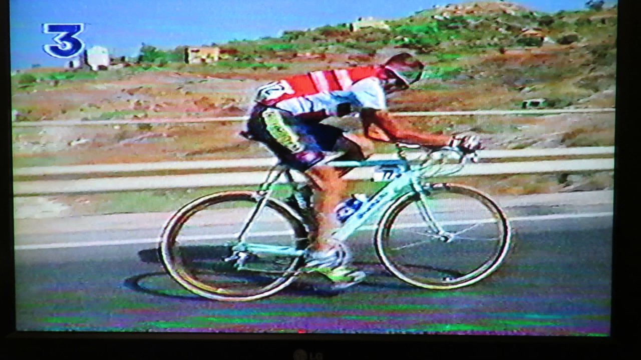 Luc Leblanc vainqueur du championnat du monde de cyclisme sur route le 28 aout 1994 à Agrigente