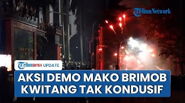 Demo Kwitang Memanas! Massa Dekati Mako Brimob Pukul Mundur Pasukan TNI yang Siaga