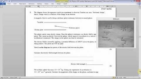EDEXCEL Physics Unit 4 Further Mechanics and EM Fields ISP TASK 2 - Circular Motion and E Fields