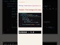 Array interview Problem. #java #javawithvk #ai #fyp #code #coding #programming #learning