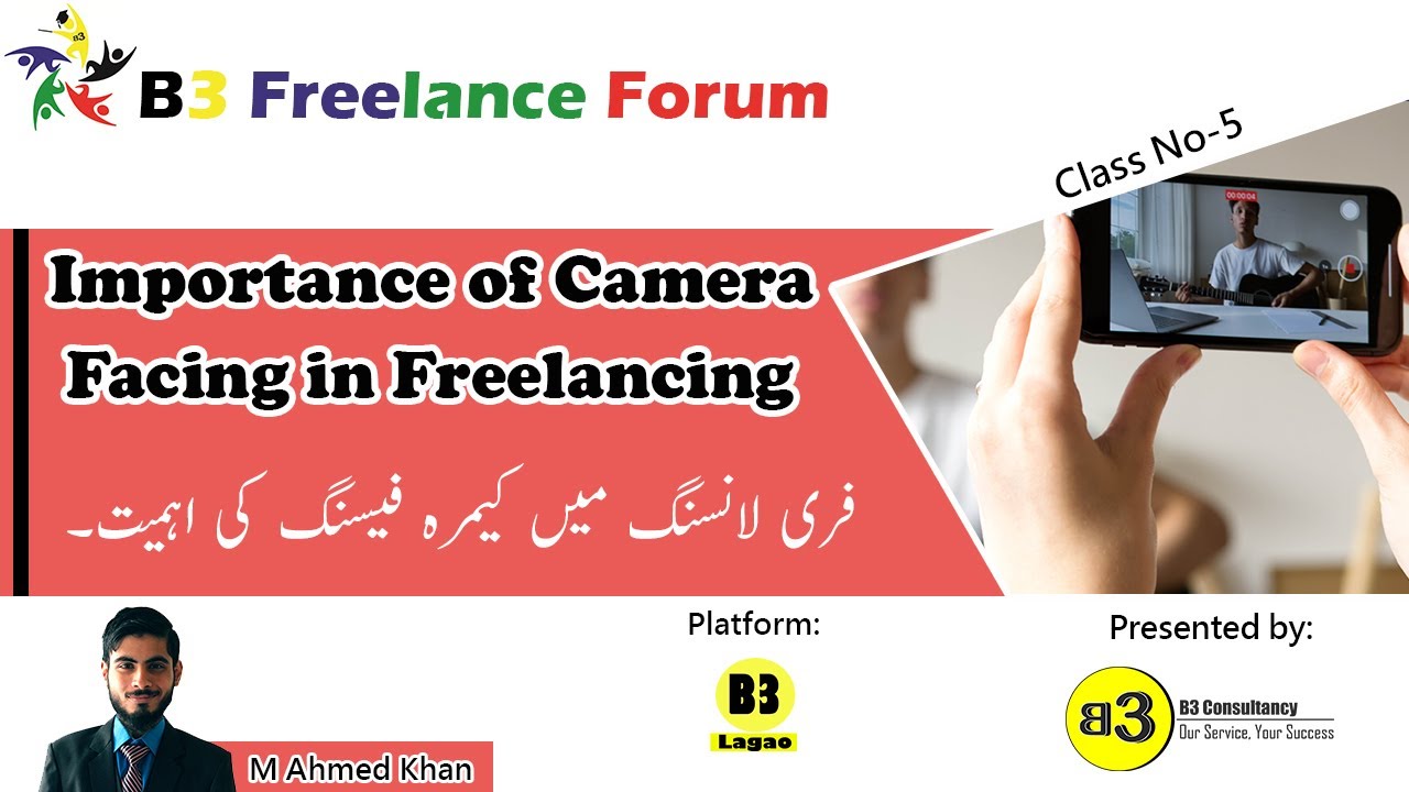 Importance of Camera Facing in Freelancing | Practice of camera facing ...