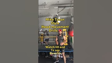Mike Tyson style head movement drill #boxing #boxingdefense #miketyson #iro#ironmike #learnboxing