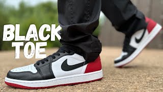 ALMOST Messed Up! Jordan 1 Low Black Toe Review & On Foot