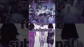 mtf male to female subliminal // #ytshorts #subliminal //