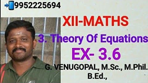 12th maths |exercise 3.6| Descarte