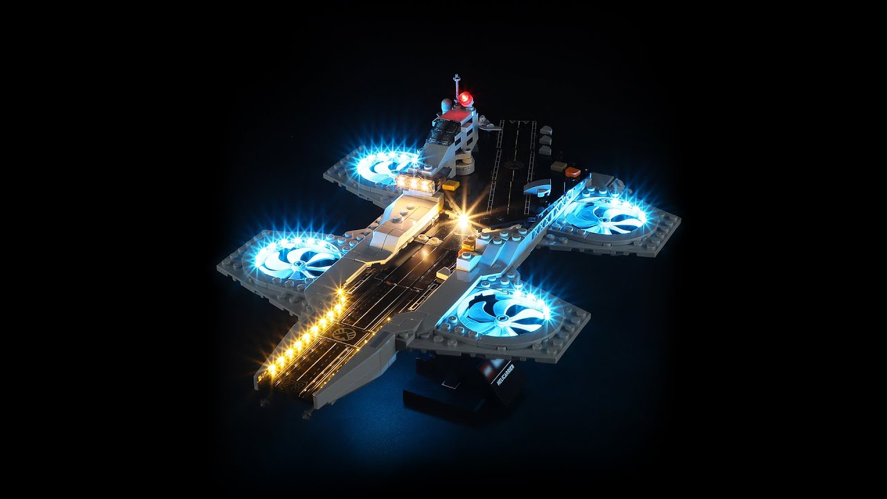 Light Kit For LEGO The Avengers Helicarrier 76295 - Briksmax 2.0