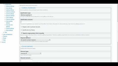Configuring discounts with Ubercart Discounts Alt