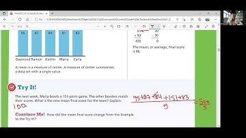 EnVision Math 6 Lesson 8-2: Summarize Data Using Mean, Median, Mode, and Range