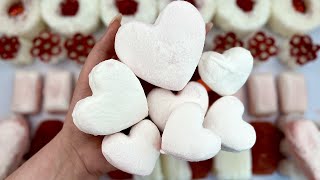 ASMR crushing soap boxes with starch and foam ❤️🤍 Clay cracking light plasticine with baking soba